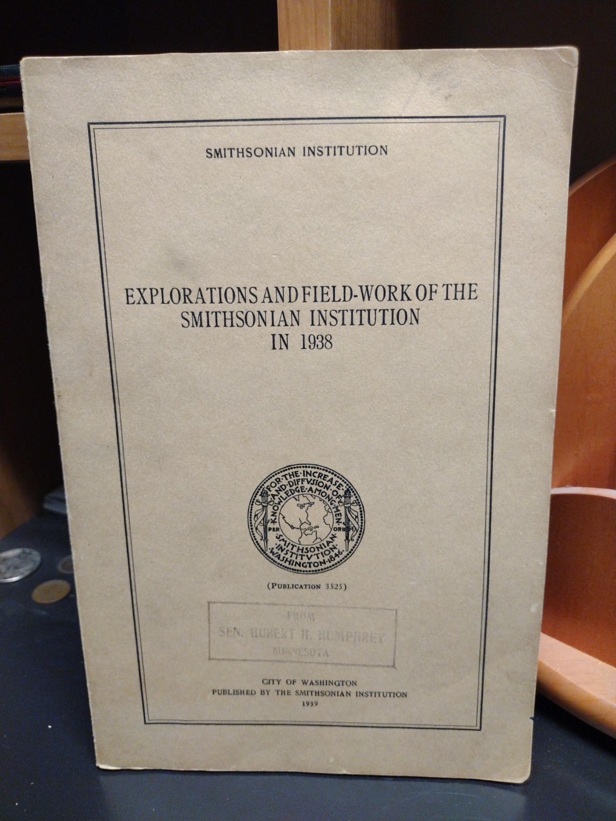 Explorations and Field-Work of the Smithsonian Institution in 1938 116 pages
