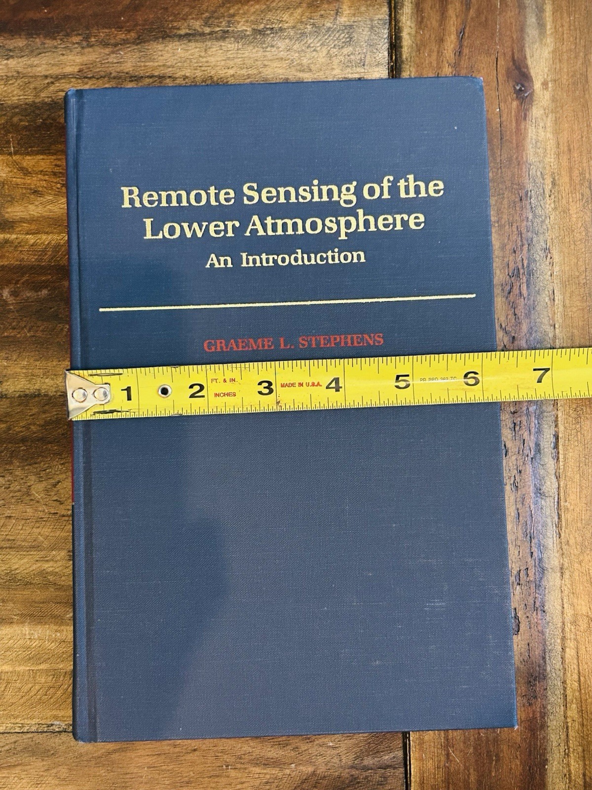 Remote Sensing of the Lower Atmosphere: An Introduction Graeme L. Stephens 1994