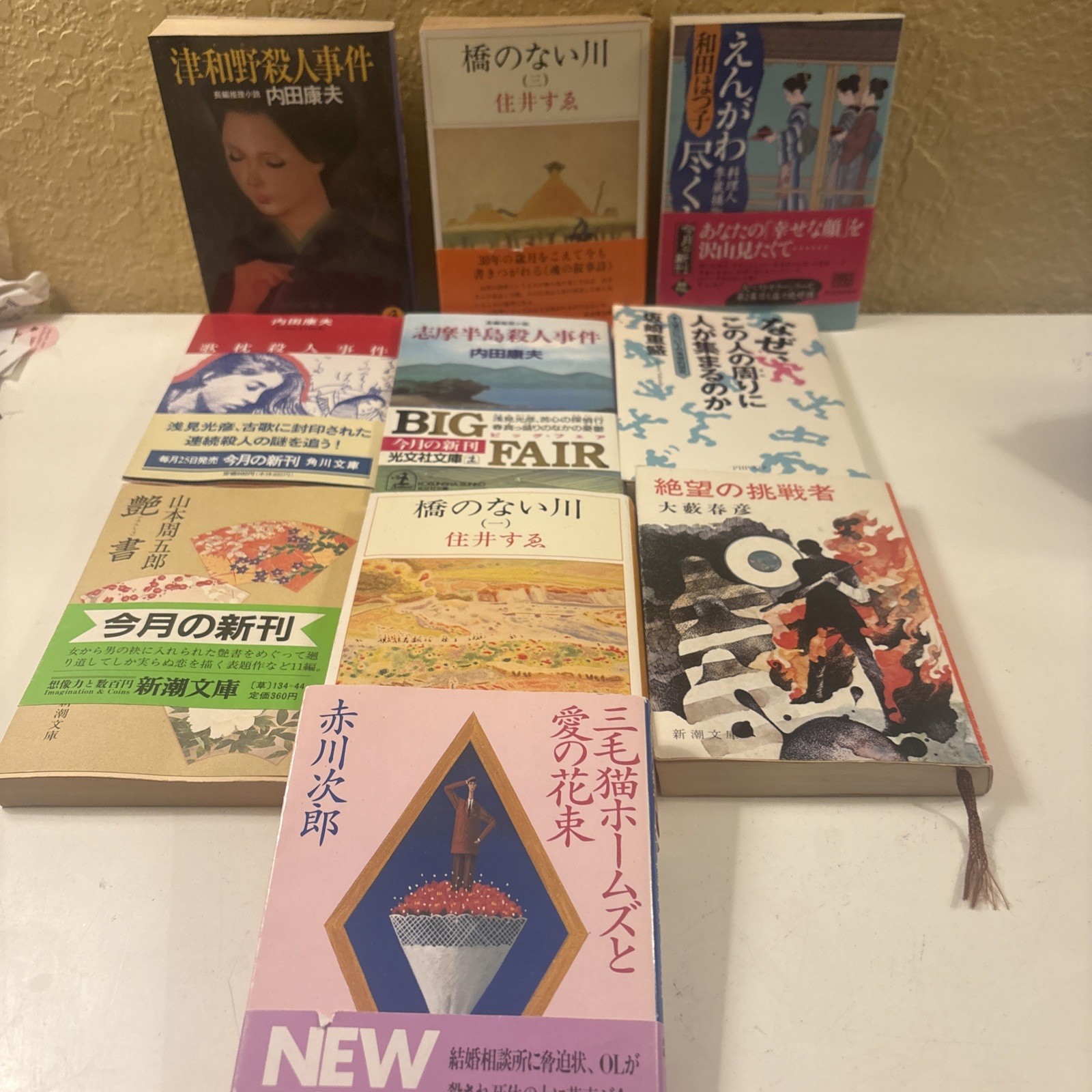 Japanese Paperback Pocket Books Novels Variety Lot 10 See Photos (bk7