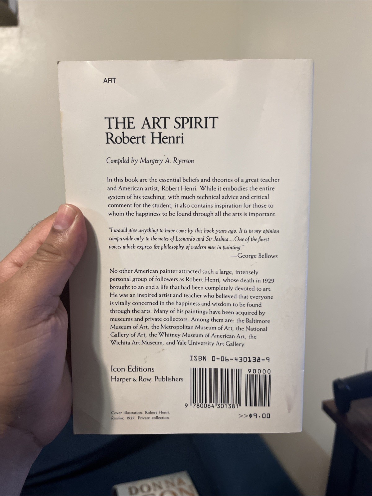 The Art Spirit Robert Henri Janet Le Clair Art Instruction Book