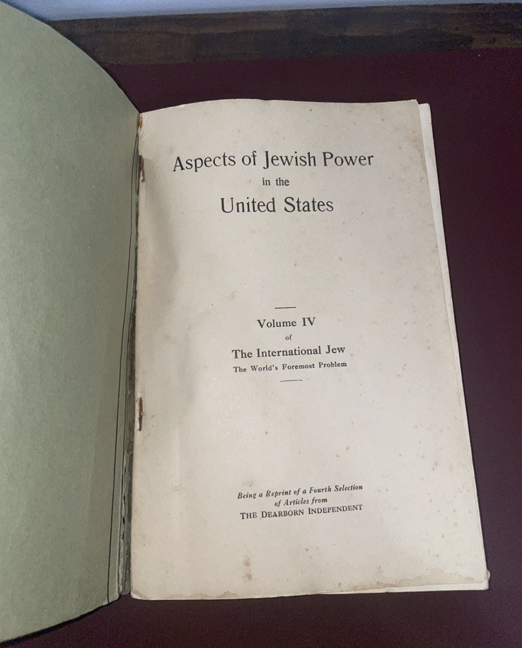 RARE ORIGINAL The International Jew 4 Volume Complete Set 1920s HENRY FORD