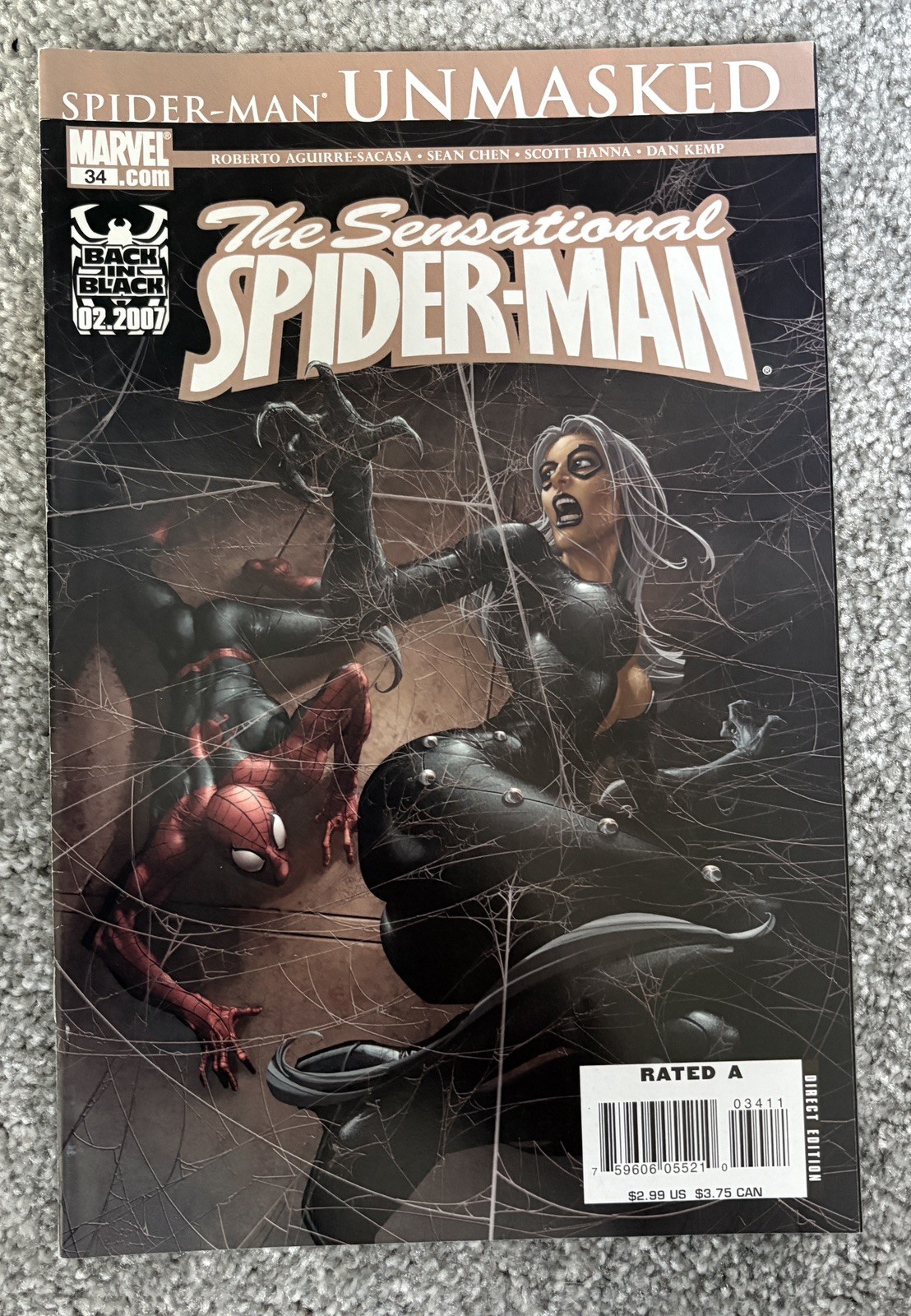 Sensational Spider-Man Unmasked #32, 33, 34 Marvel Comics 2006