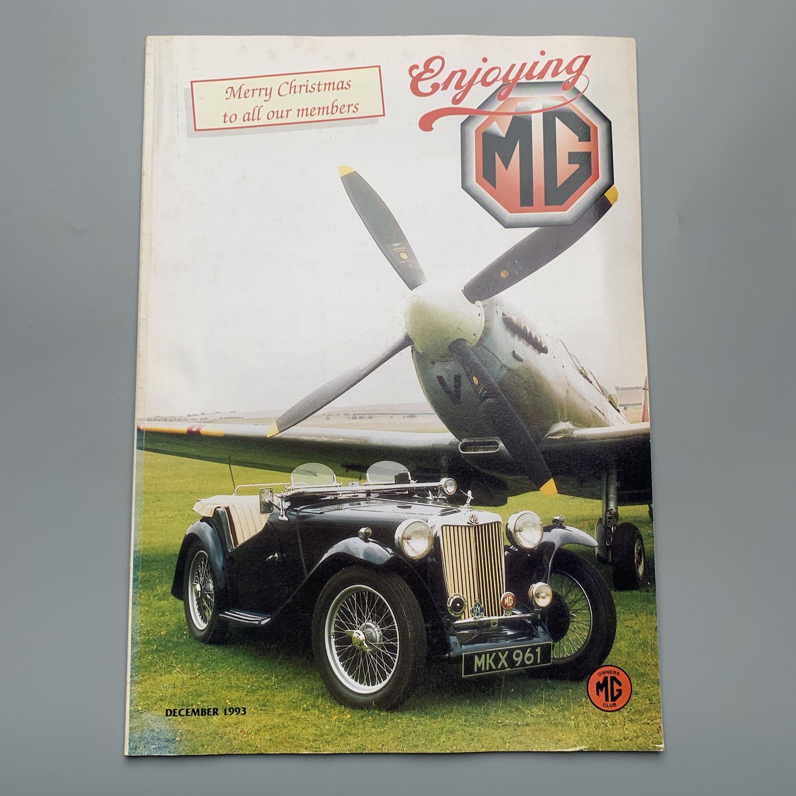 Enjoying MG Magazine December 1993 Vol 13 No 12 MGOC Racing 92 Pages