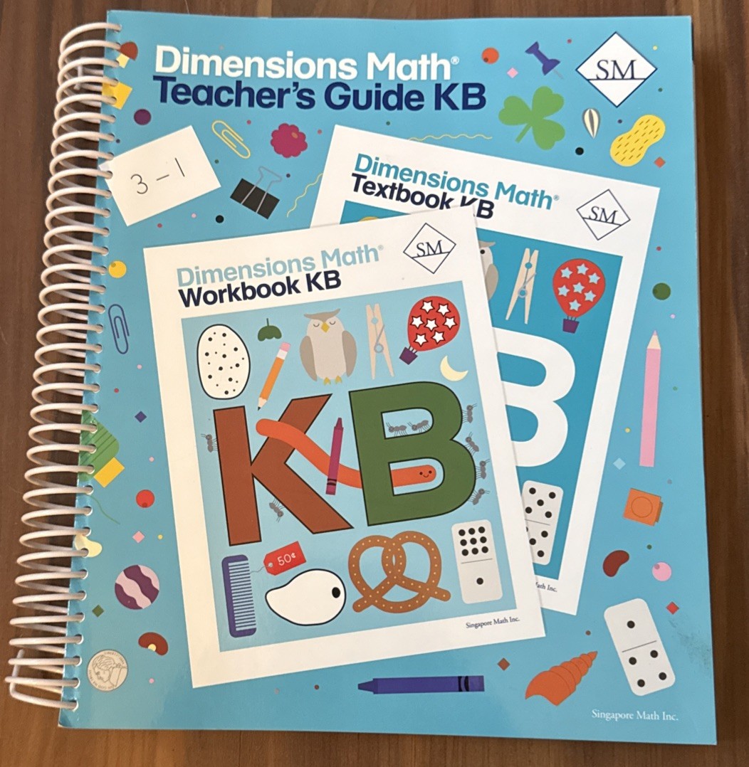 Dimensions Math Teachers Guide KA and KB Lot Of 2 Spiral Bound Textbook