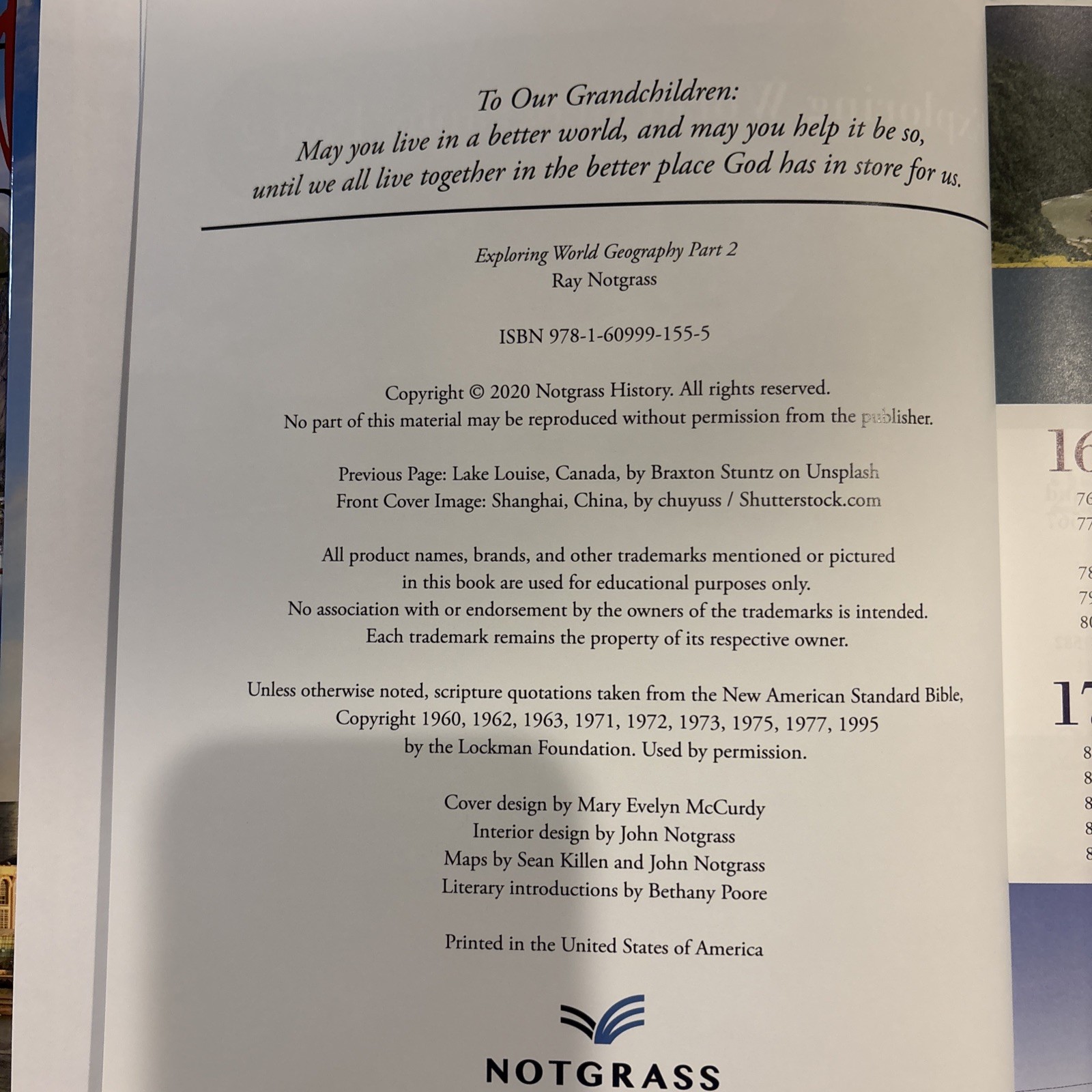 Notgrass Exploring World Geography Curriculum Package – High School – NEW 2021