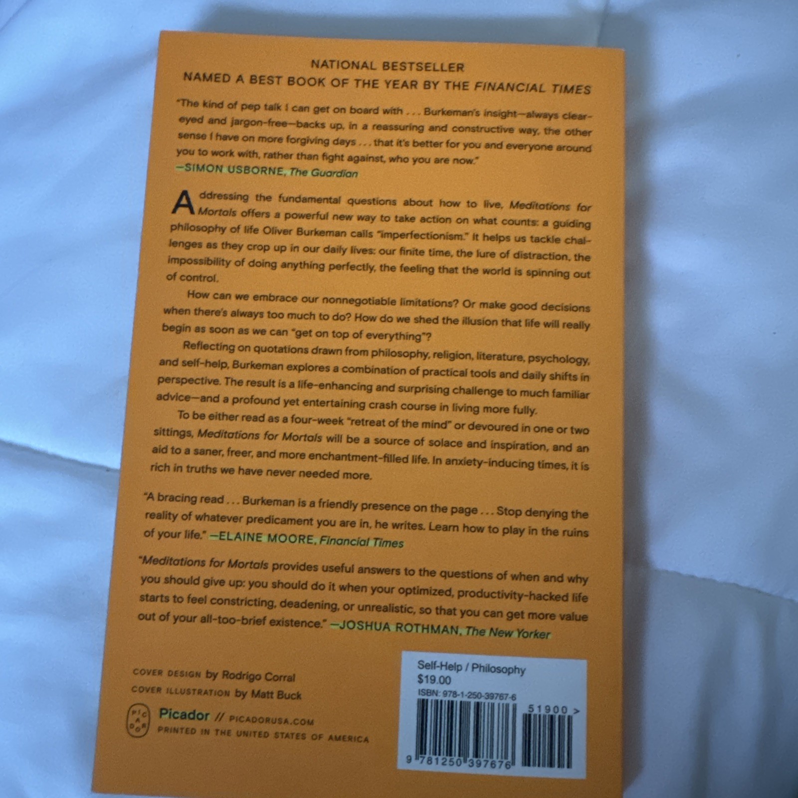 Meditations for Mortals Oliver Burkeman Paperback Barnes And Noble