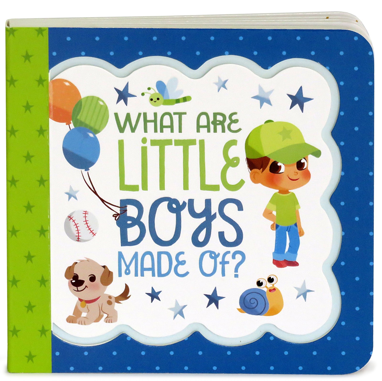 What Are Little Boys Made Of: Bird 5.5 x 7 x 0.25 inches, Blue