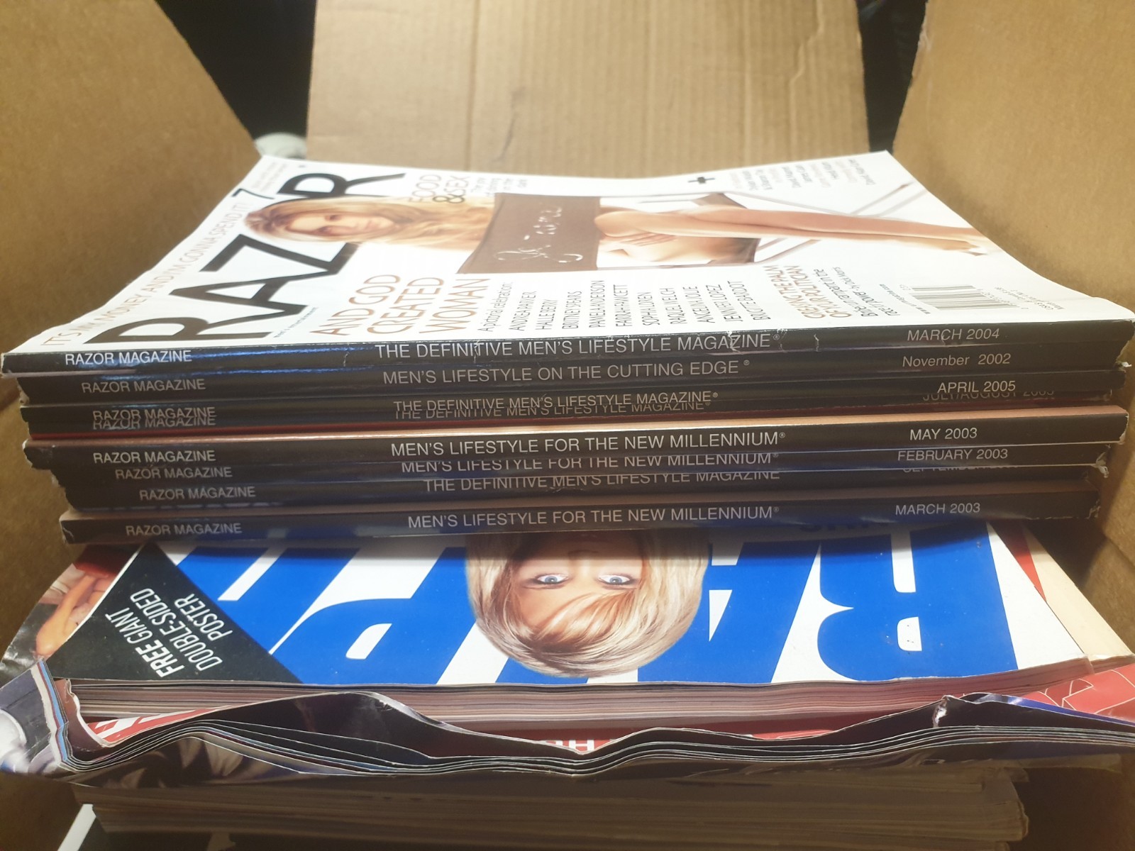 Lot of 8 – Vintage Early 2000’s Razor Style & Substance Men’s Magazine 2002-2005