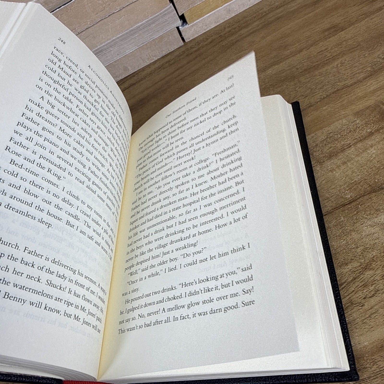 ALCOHOLICS ANONYMOUS 75th Anniversary Deluxe Vegan Leather Bound Bill Wilson New