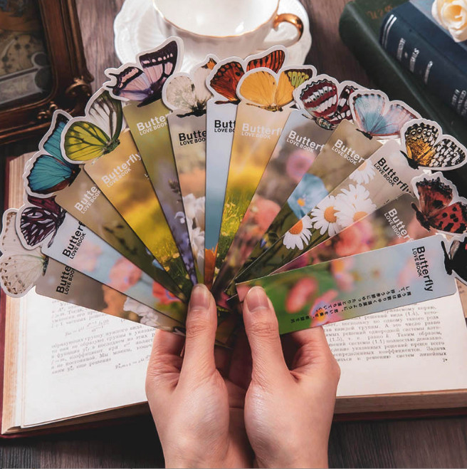 5 Butterfly / Pack 3D Design Flowers Bookmark Reading Readers Gift US Shipping