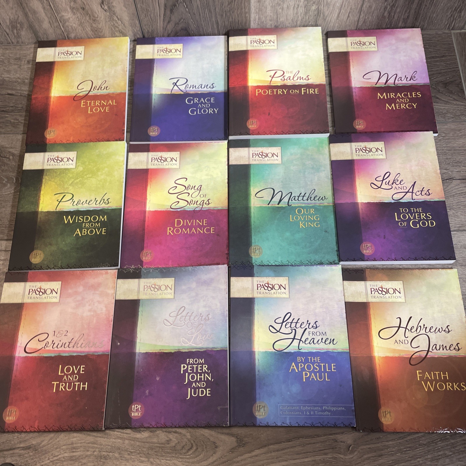 The Passion Translation 12-in-1 Set w/ SLIPCASE Box TPT Encounter Heart of God