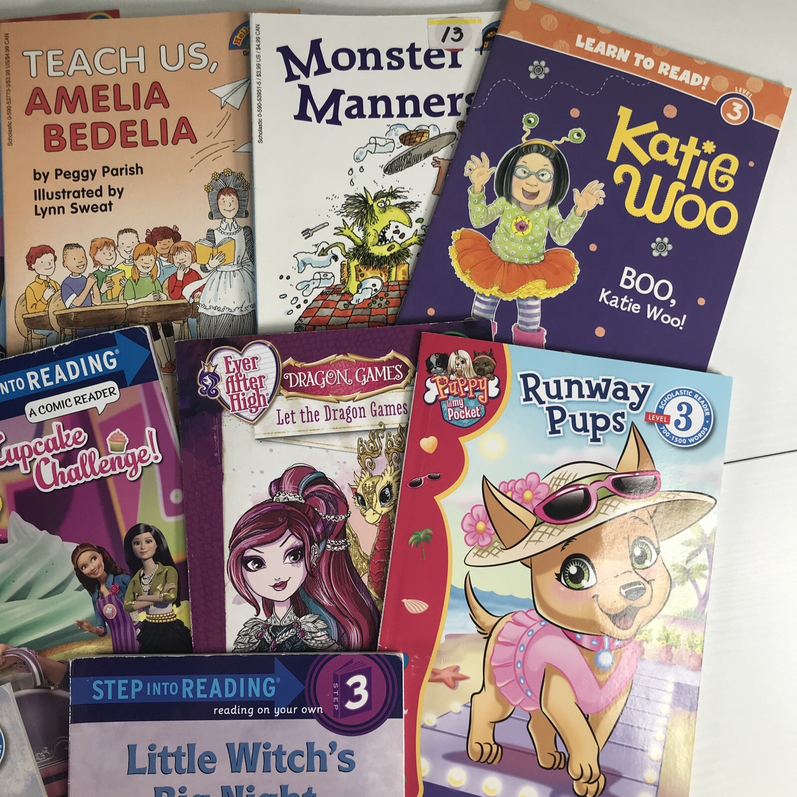 Random Lot of 10 Level 3 Step Into Reading | I Can Read | Learn To Read FOR GIRL