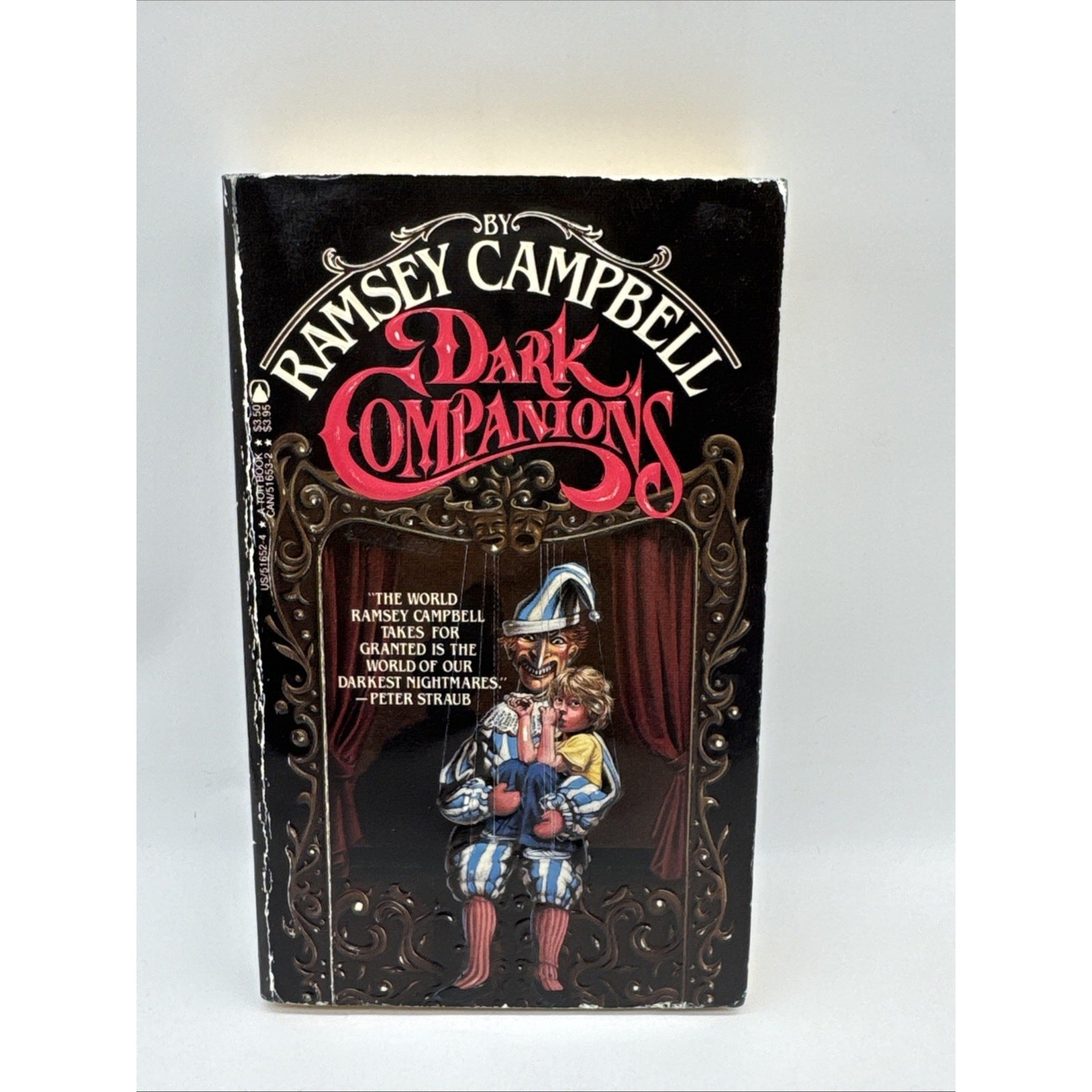 Dark Companions Ramsey Campbell 1985 VTG MMPB First Tor Printing Horror Fiction