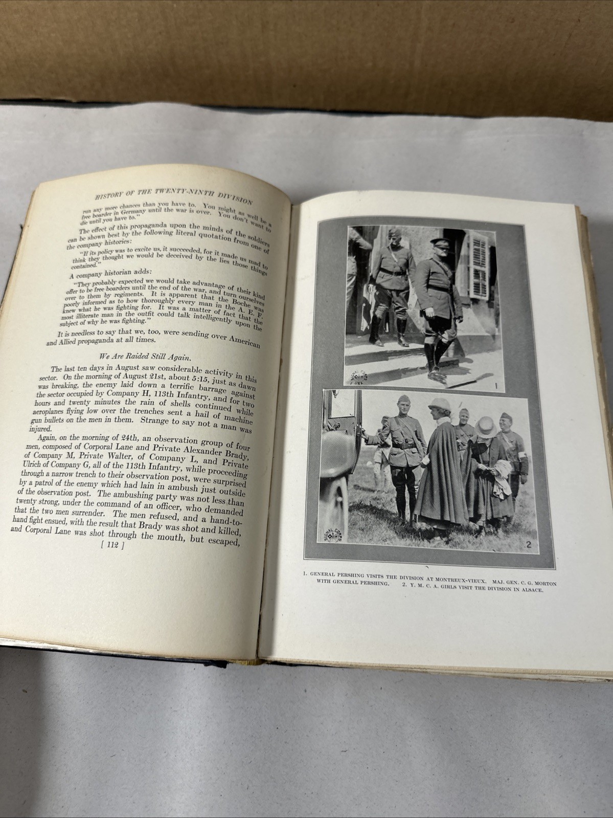 History Twenty Ninth Division by Cutchins SIGNED Provenance Gen. Jo Lane Stern
