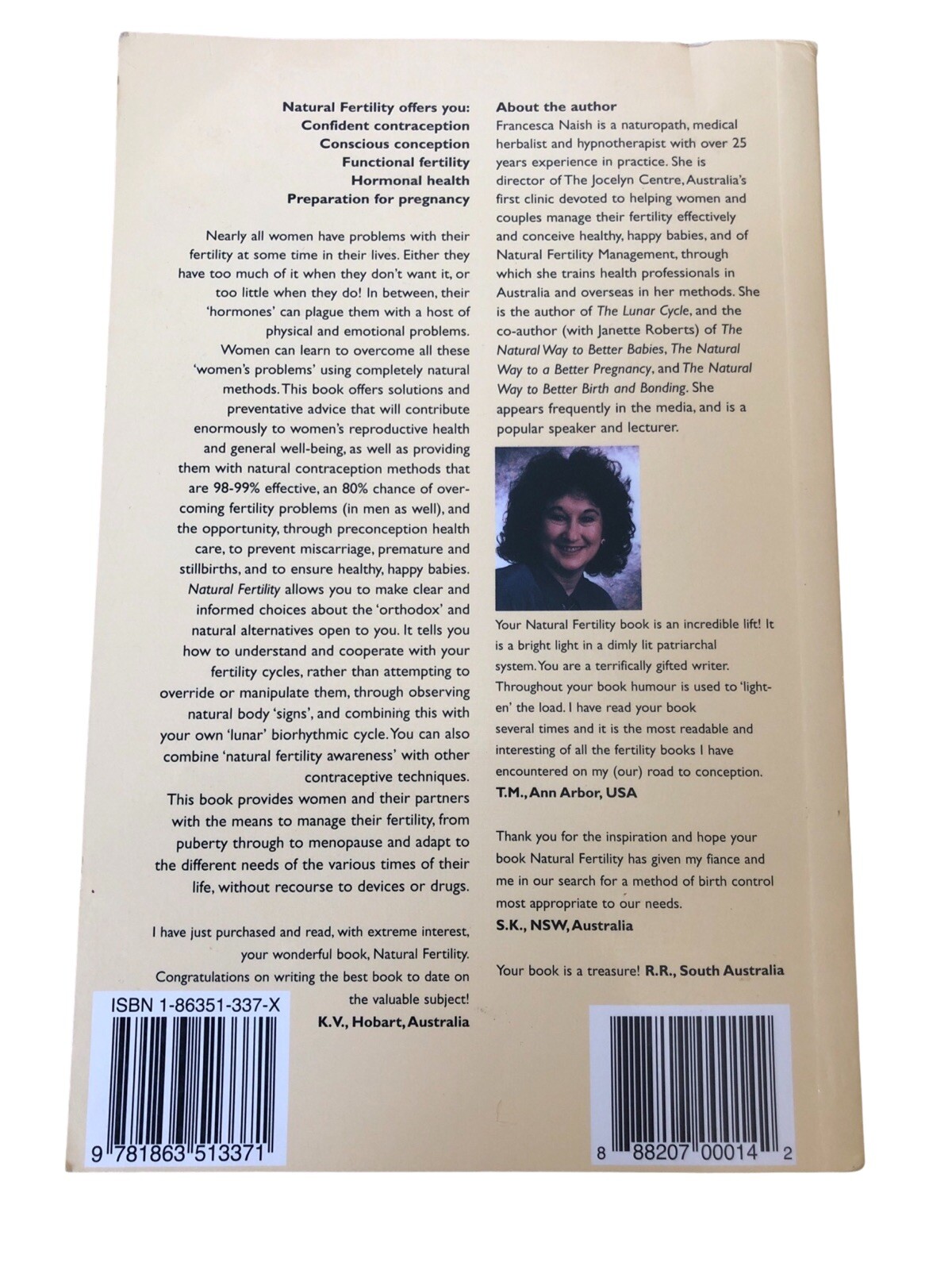 Natural Fertility: The Complete Guide… by Francesca Naish Paperback / softback