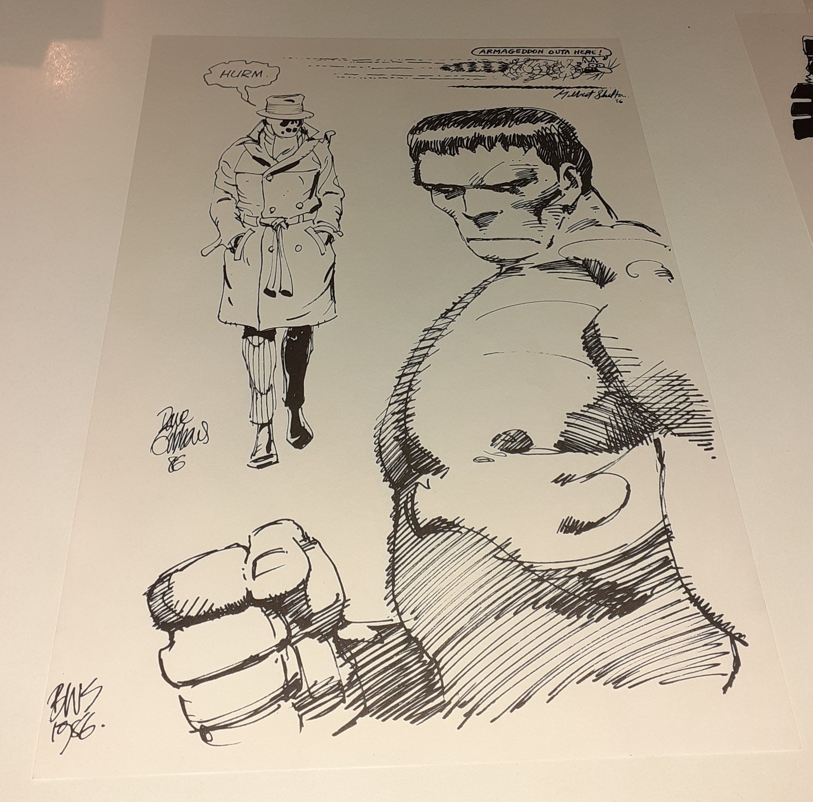 UKCAC 1986 PORTFOLIO Alan Moore Frank Miller Brian Bolland Batman Joker Watchmen
