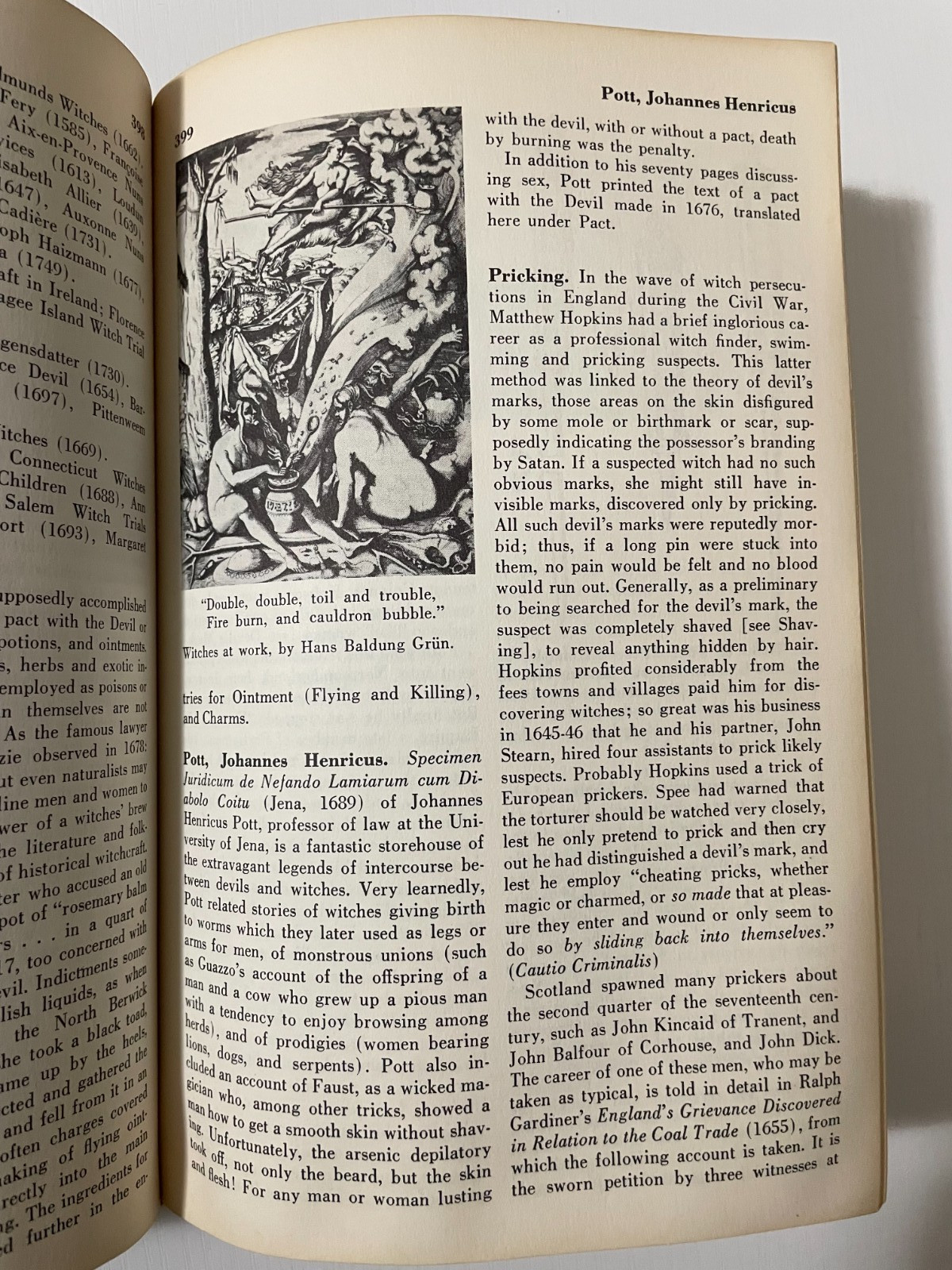 1959 Encyclopedia of Witchcraft Demonology Robbins 1st Ed + Leather Occult Case