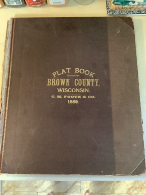 Wisconsin Atlas Plat Book Brown County 1889 History Color Maps Green Bay De Pere