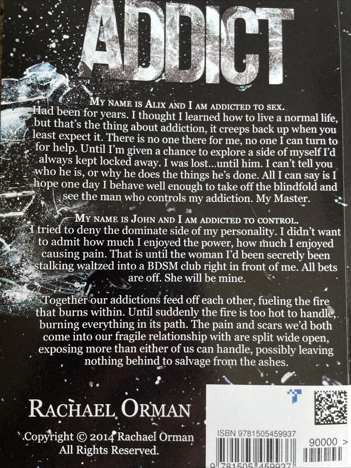 Addict by Rachael Orman (2014, Trade Paperback)