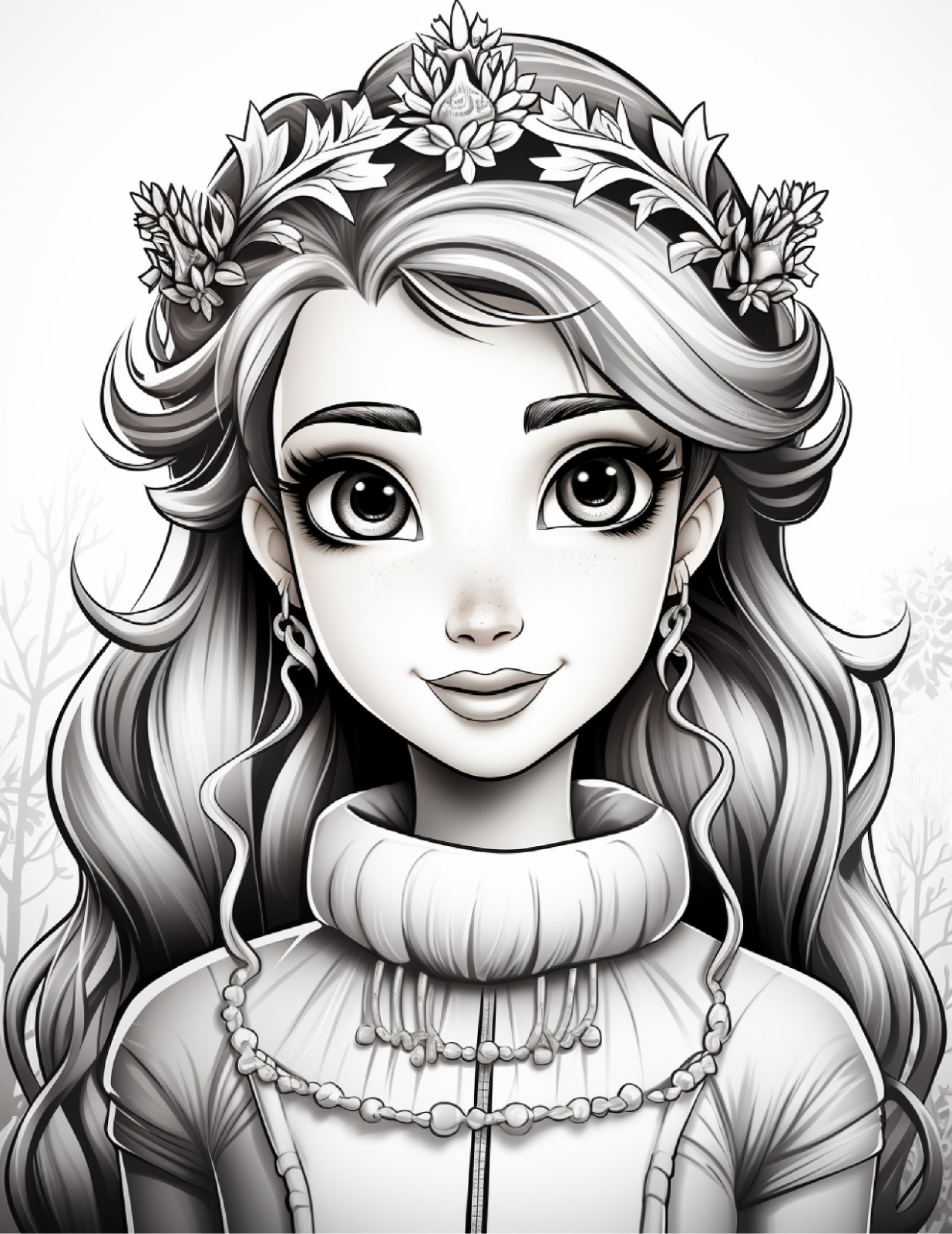 Princess Coloring BookEasy & Relaxing Designs for Adults, Teens, Beginners
