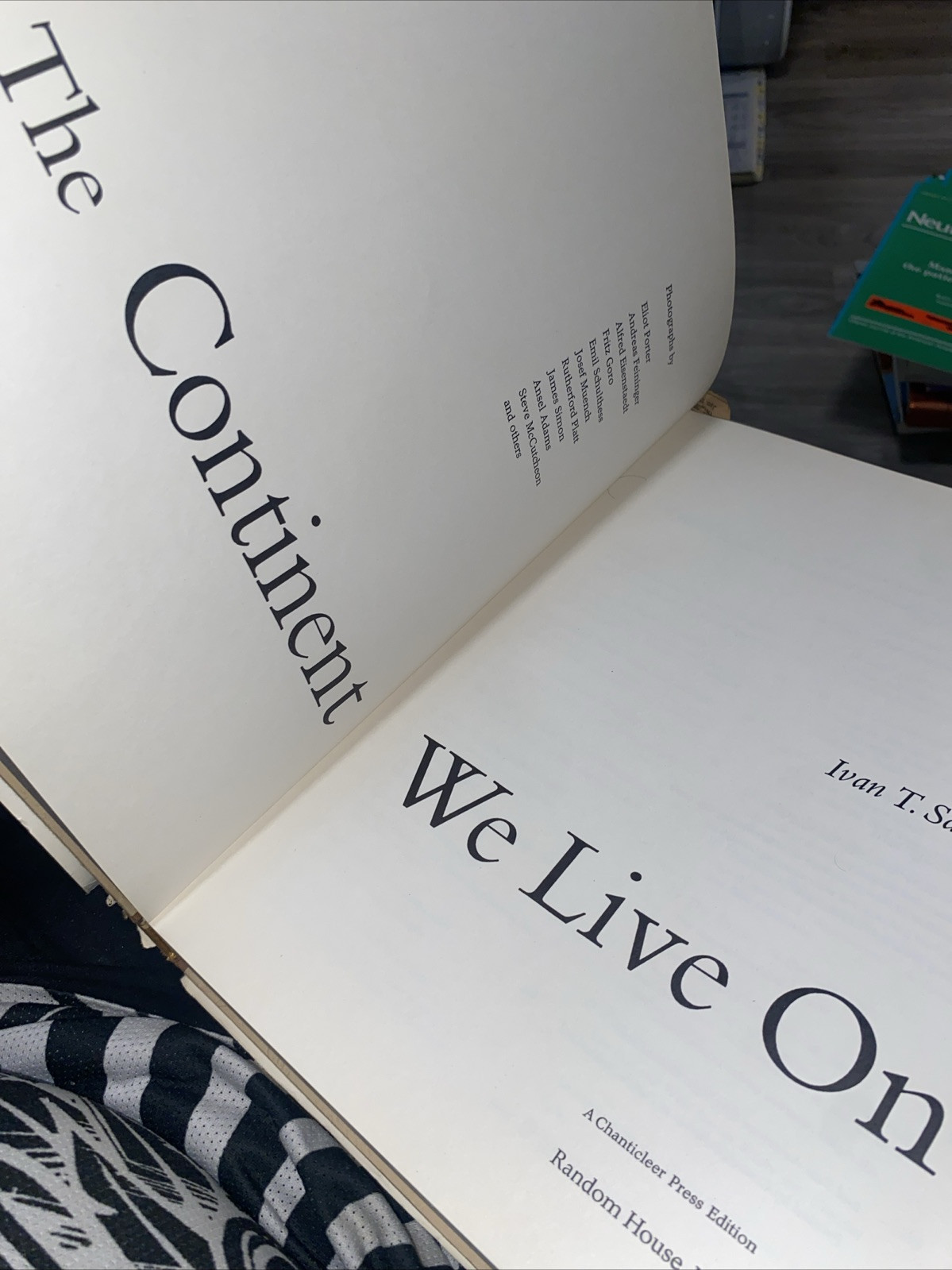 1964 THE CONTINENT WE LIVE ON BOOK BY IVAN T. SANDERSON 3rd PRINTING 299 PAGES