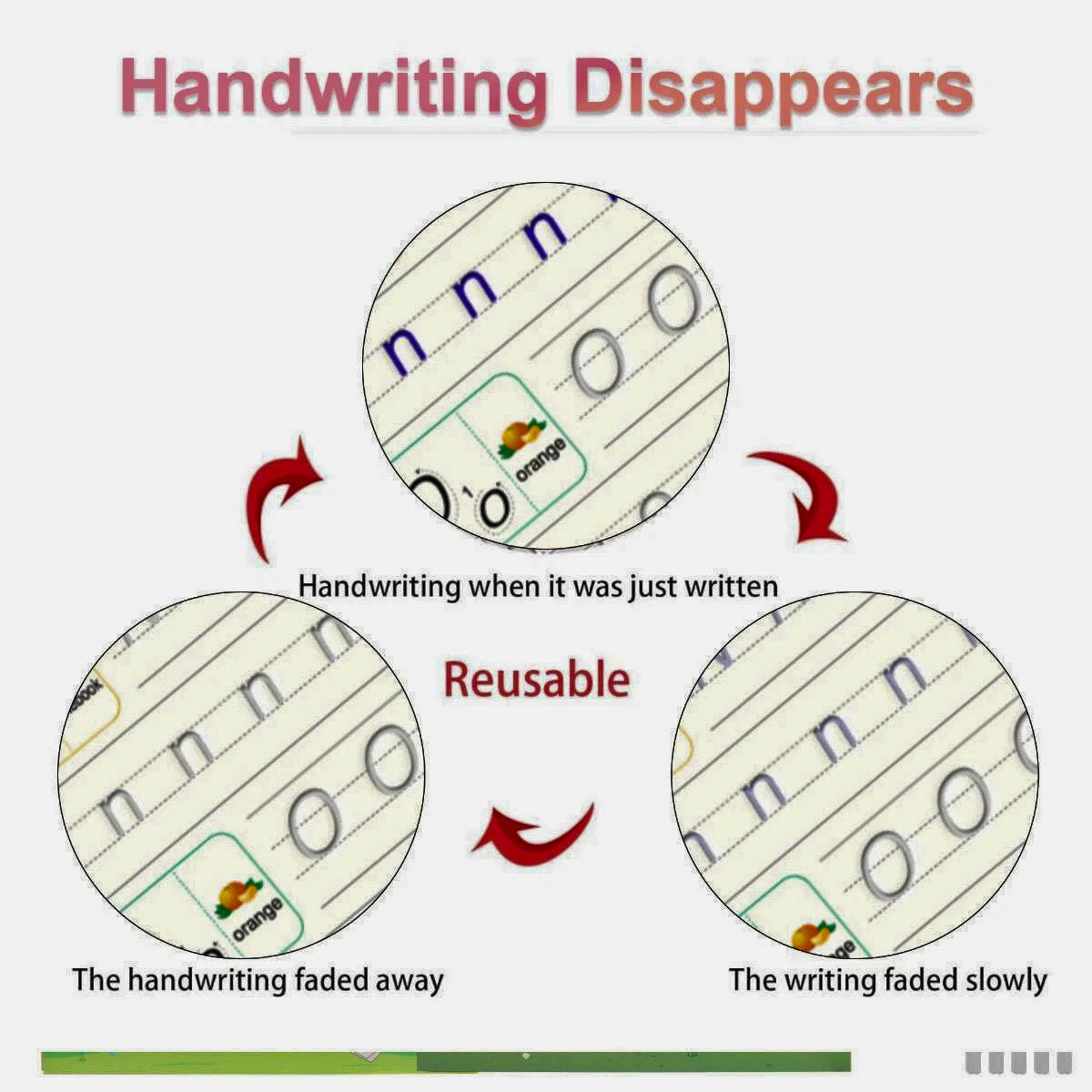 Magic Grooved Handwriting Practice Book for Kids Reusable Copybook Set