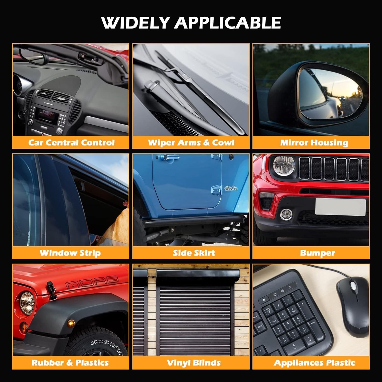 Automotive Ceramic Coating for Plastic, Vinyl & Rubber Surfaces – 0.09kg