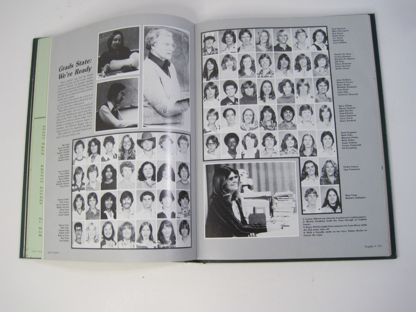 1981 Grace Davis High School Yearbook – Olympian – Modesto, California Hardcover