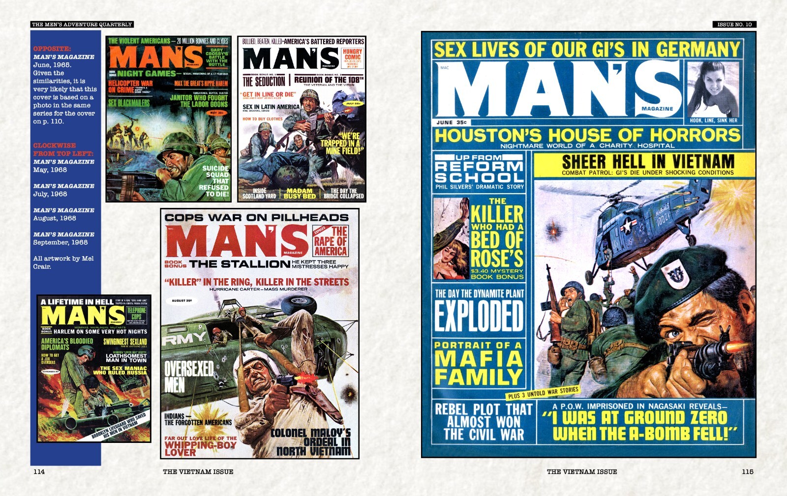 MEN’S ADVENTURE QUARTERLY #10, the Vietnam War Issue, full color edition