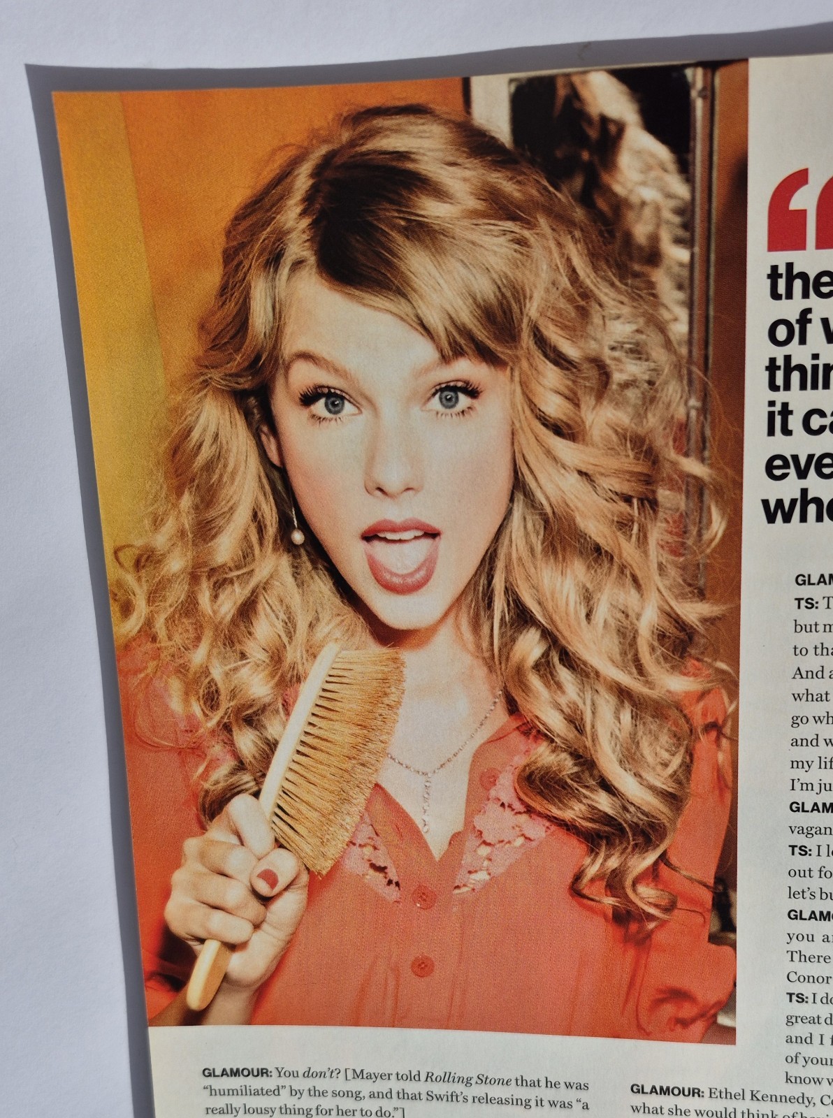 Glamour Magazine November 2012 Taylor Swift No Label Newsstand Red Lips VG+