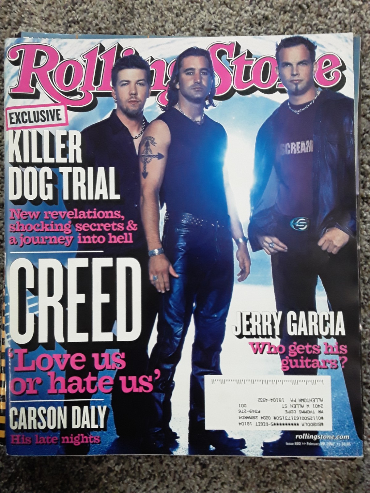 Rolling Stone magazine Vintage lot Linkin Park Creed Metal Punk 2002 Y2K Sexy
