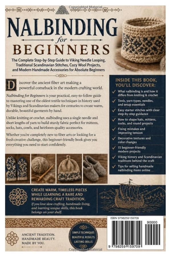 Nalbinding for Beginners: The Complete Step-by-Step Guide to Viking Needle Loopi