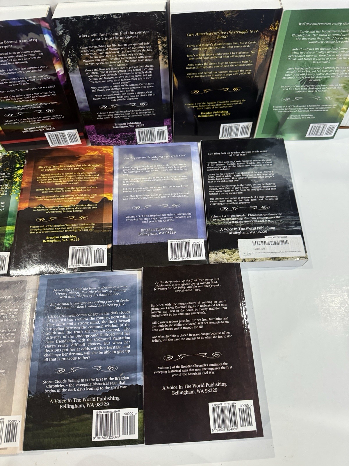 NEW Ginny Dye The Bregdan Chronicles Lot of 12 Books 1-12 1860-1871 TRADE PB