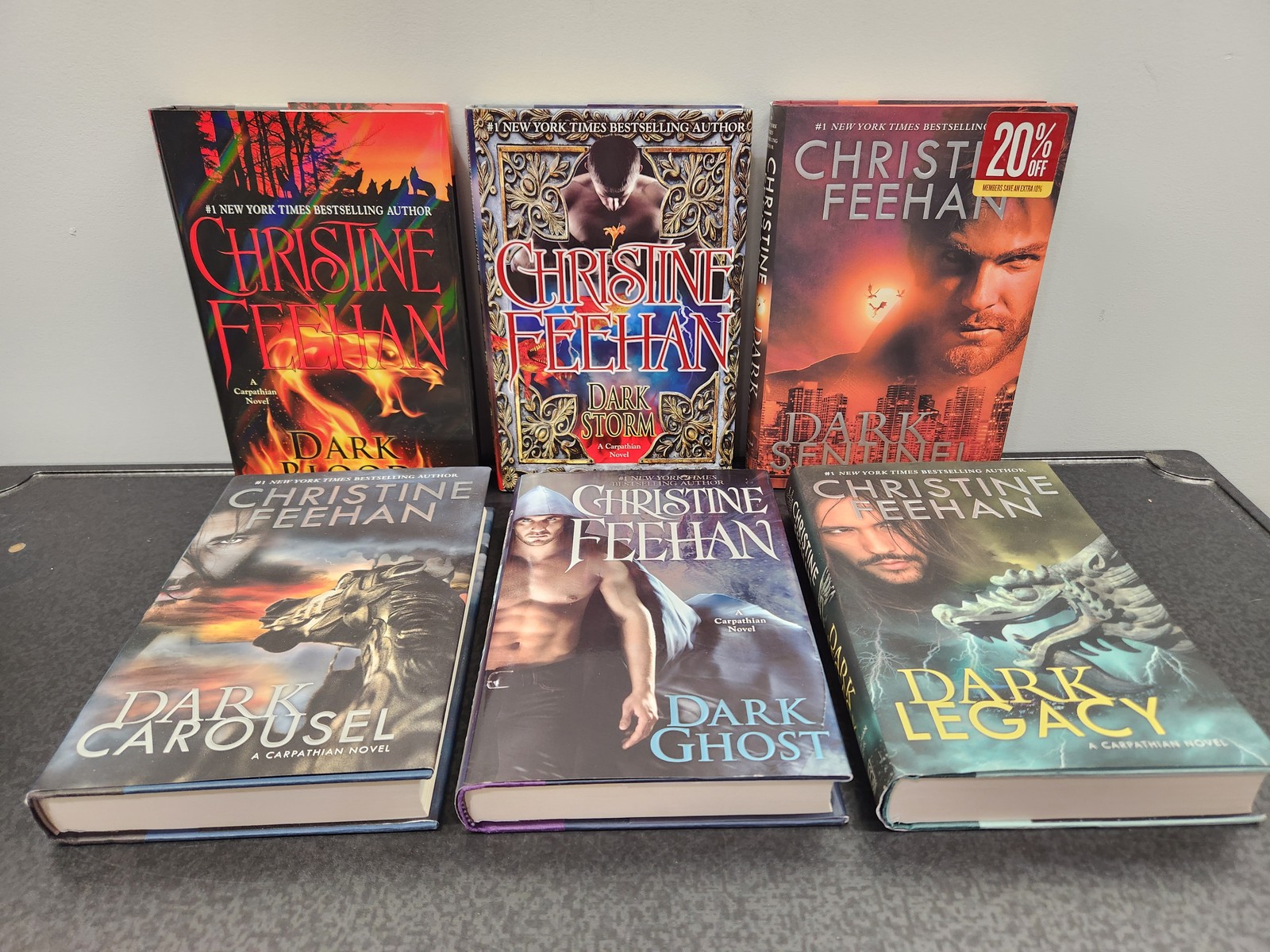 Lot of (6) Christine Feehan Carpathian Books 1st Ed Dark Series Fantasy Romance