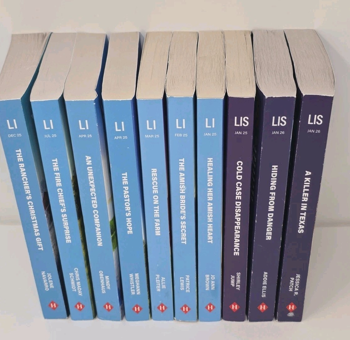 Love Inspired Suspense 2026 2025 Larger Print 10 Book Lot LIS Harlequin Romance