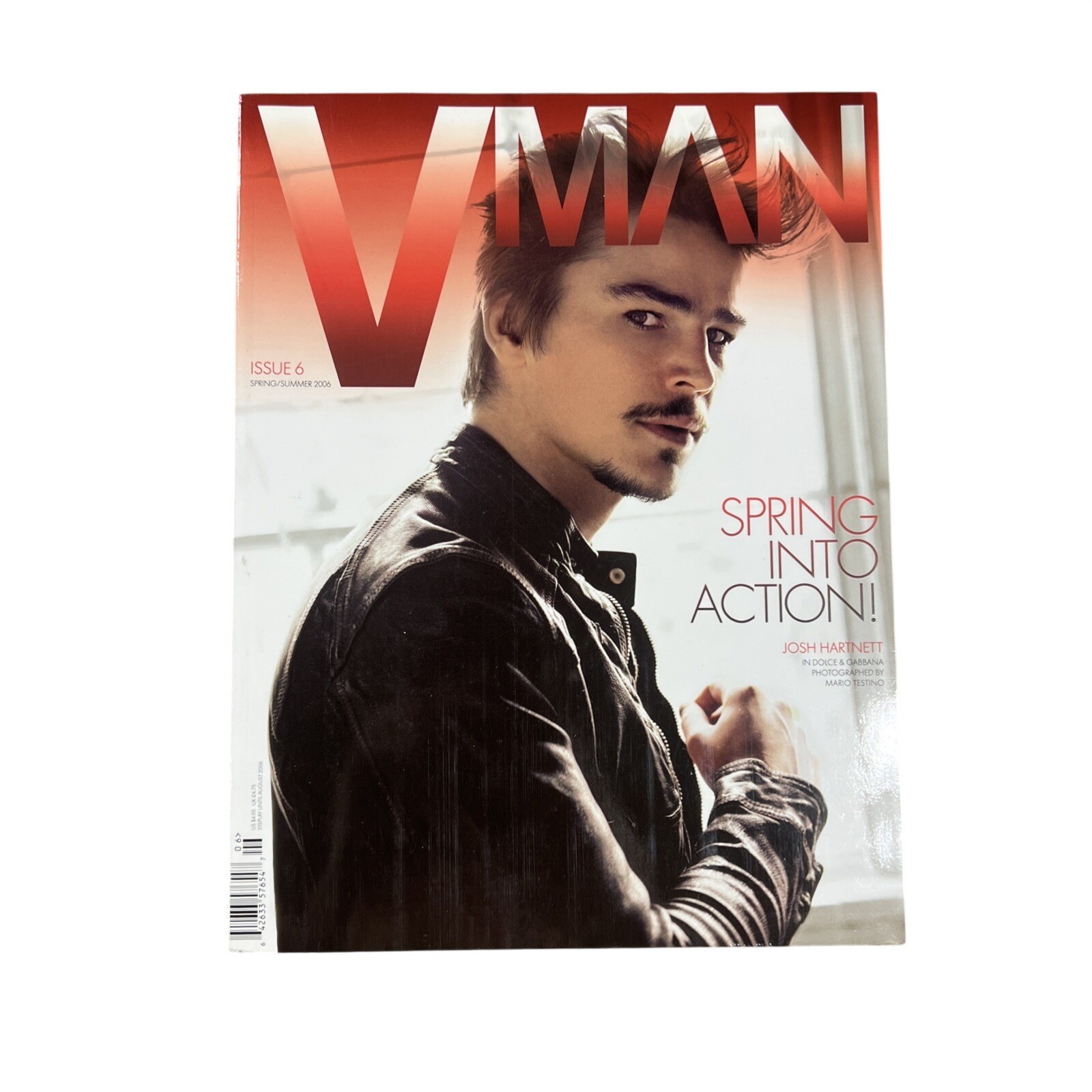 Vintage VMAN Magazine Josh Hartnett Issue 6 Mens Luxury Fashion Collector RARE