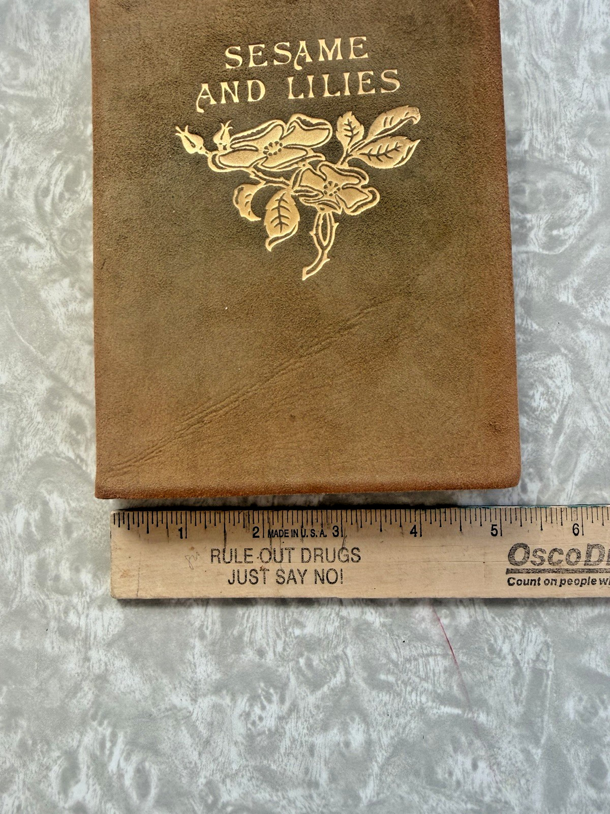 RARE Sesame and Lilies by John Ruskin Leatherbound Gilt Cover Dodge Publishing