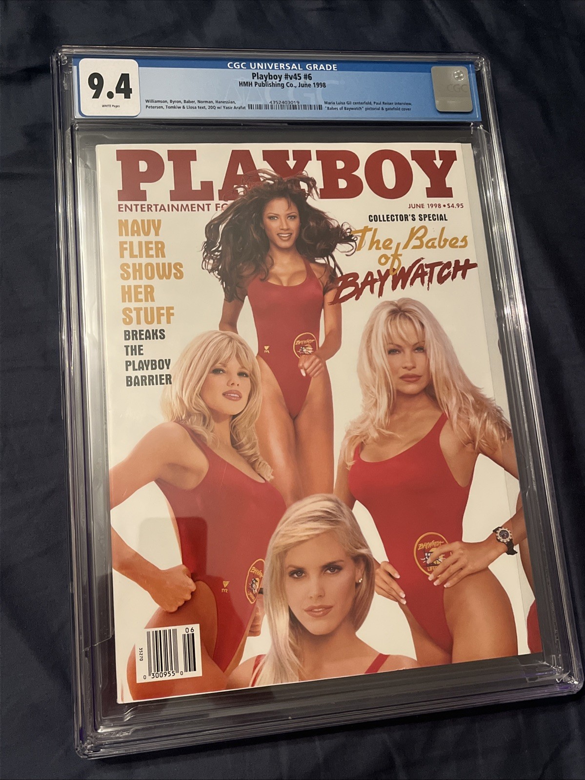 Playboy June 1998 🔥 Graded CGC 9.4 – Pamela Anderson – Baywatch 🔥High Grade