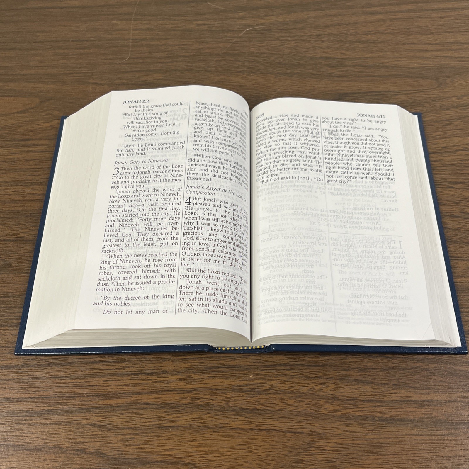 Holy Bible NIV Large Print Edition Zondervan 1985 HC New International Version