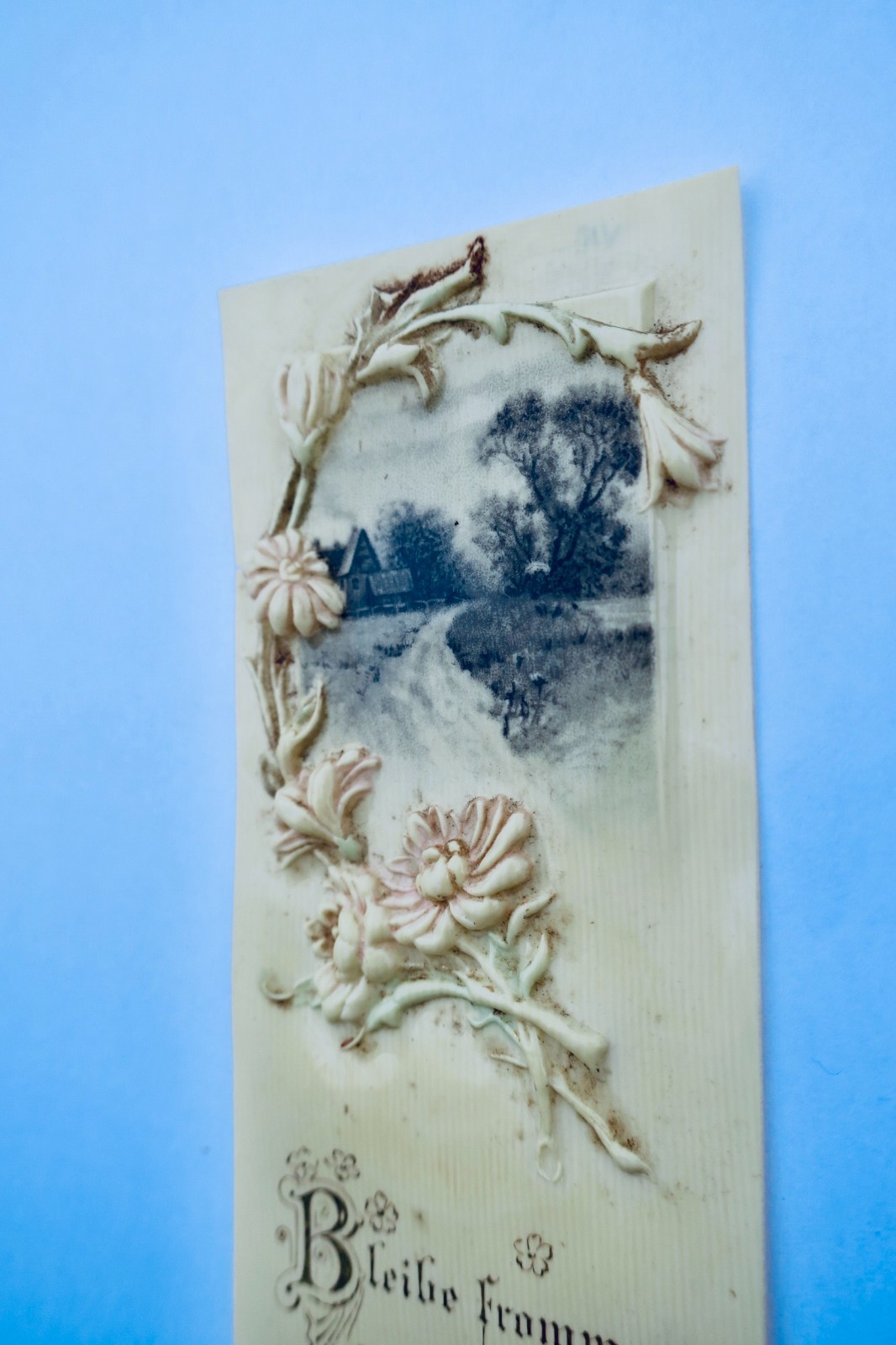 Bookmark Lesezeichen 50 X 140 Mm. Embossed Gaufré