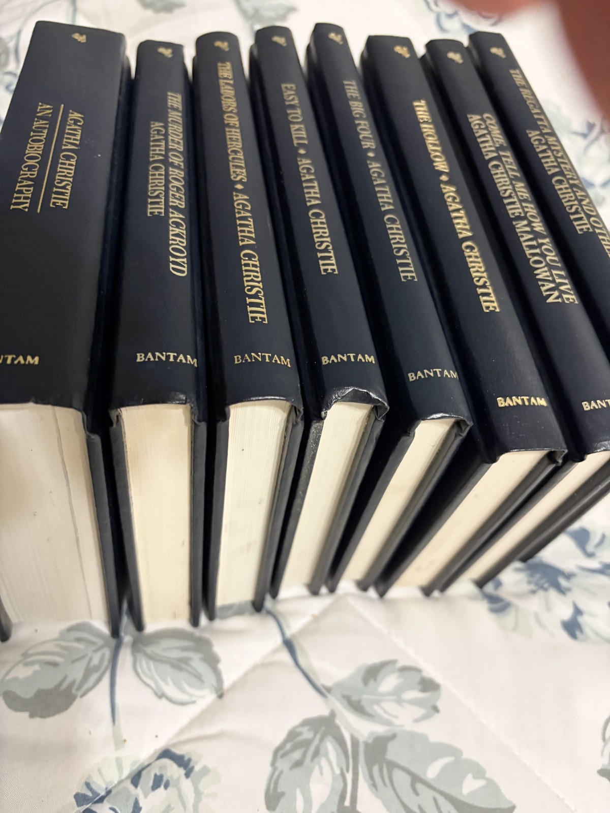 AGATHA CHRISTIE COLLECTION Lot of Eight (8) Faux Leather Bound Books