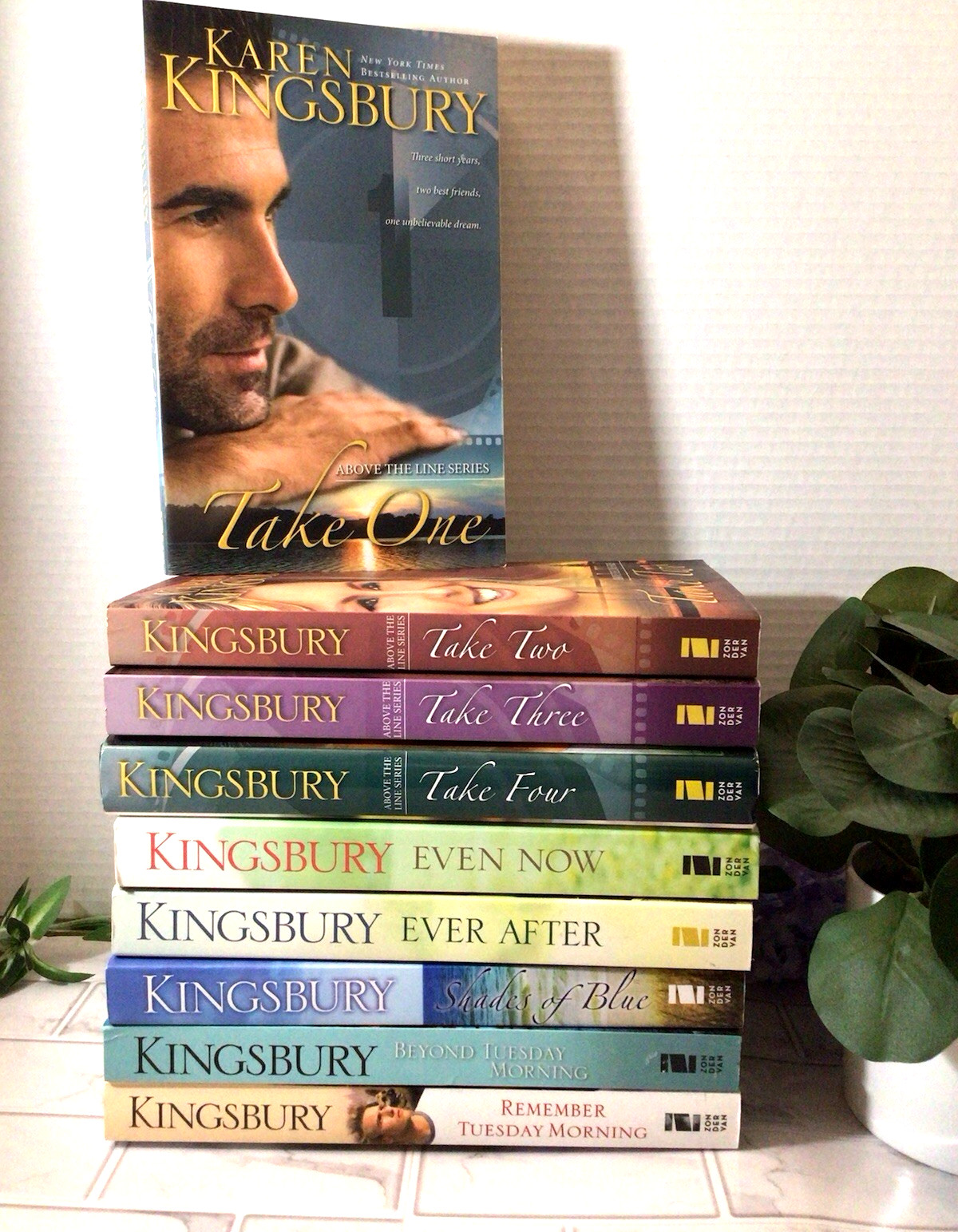 Karen Kingsbury Mixed Book Lot Christian Fiction Above the Line (8 PB 1 HC/DC)