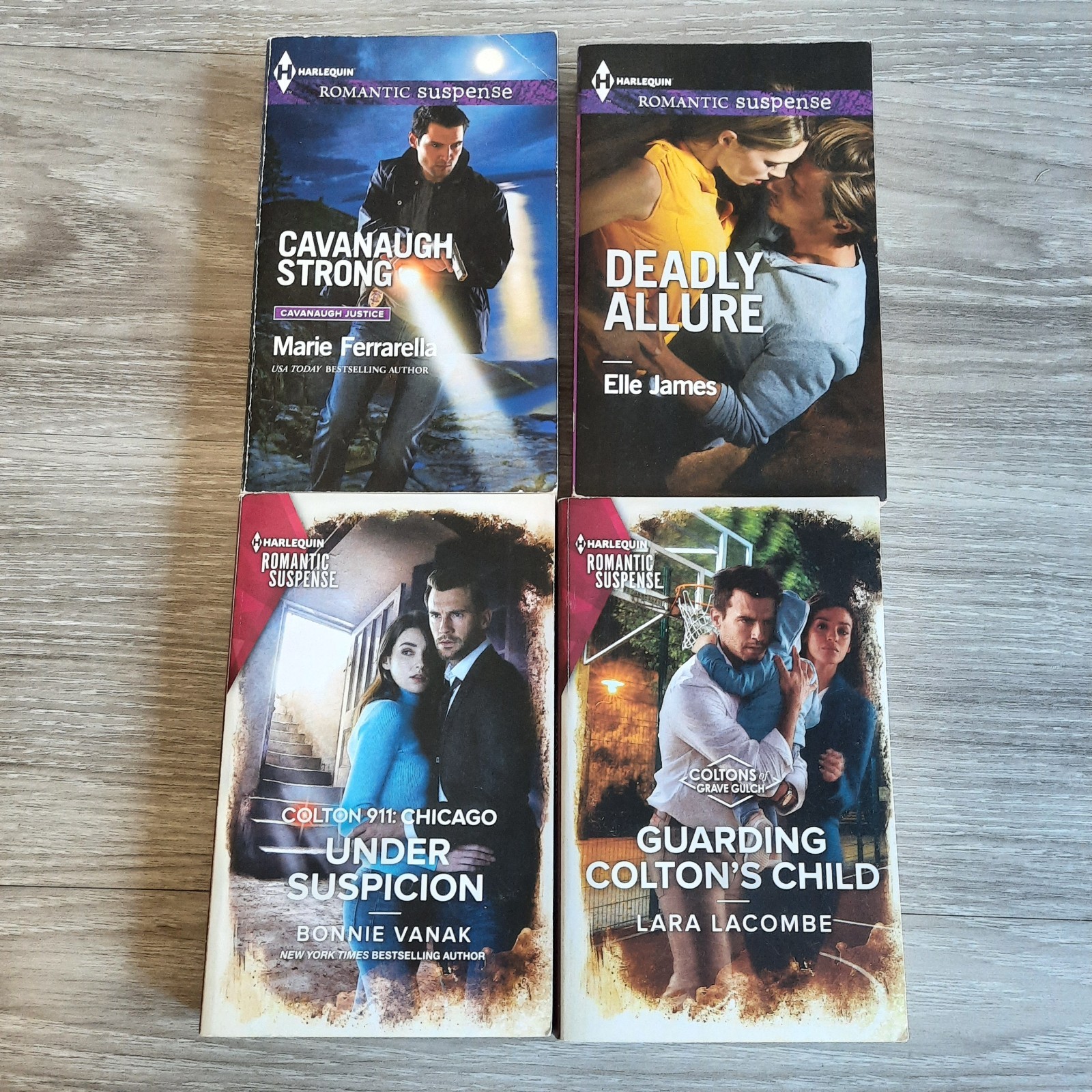 Harlequin Romantic Suspense Lot of 16 Large Print PB Books – Cowboys, Secrets