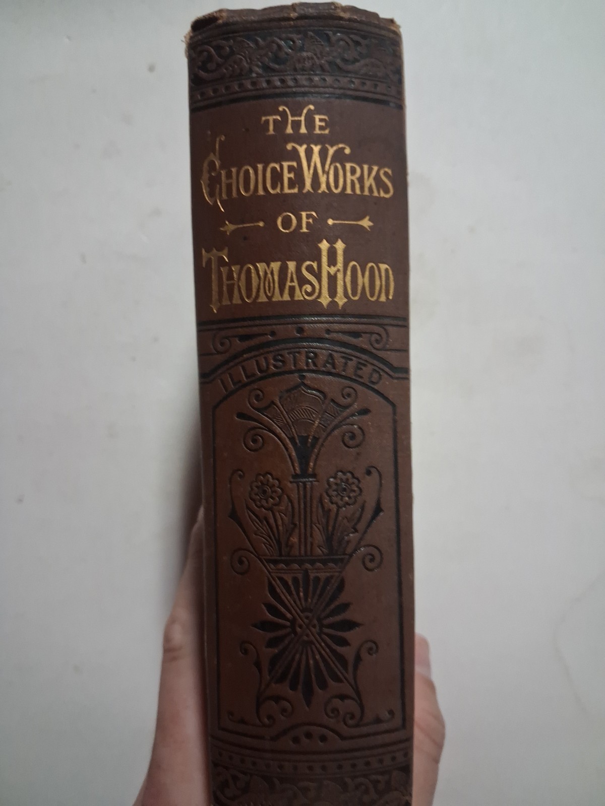 1880 COMIC THE CHOICE WORKS OF THOMAS HOOD 200 Illustrations ORNATE BINDING