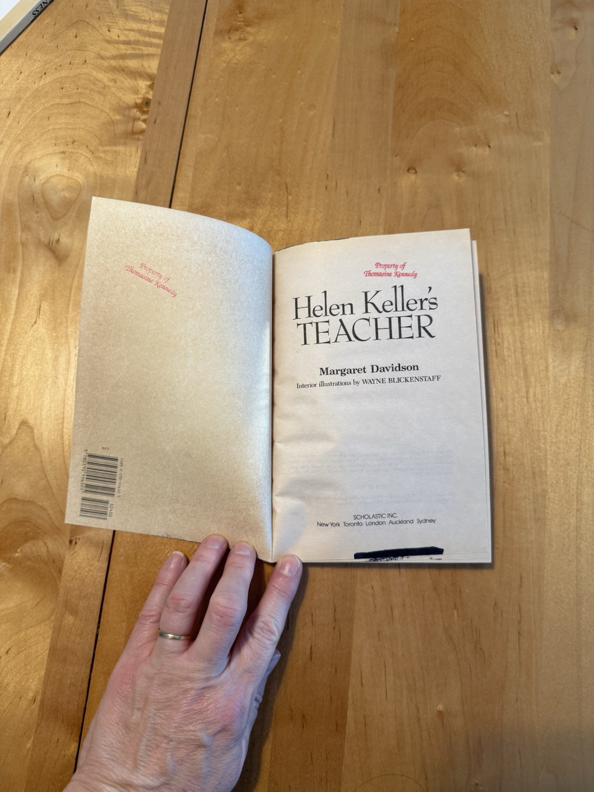 Helen Keller Sullivan Braille heroes biography pictures homeschool textset blind
