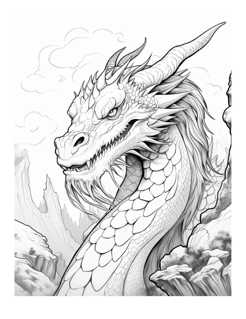 Dragon Coloring bookhours of fun for all