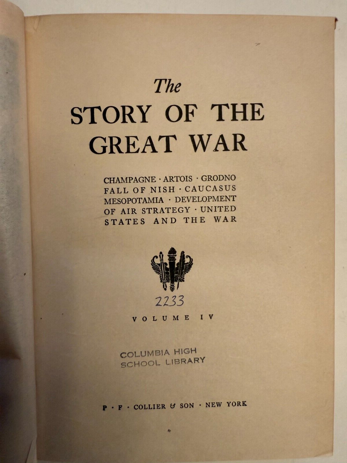 The Story of the Great War: History of the European War 1916 HC First Edition