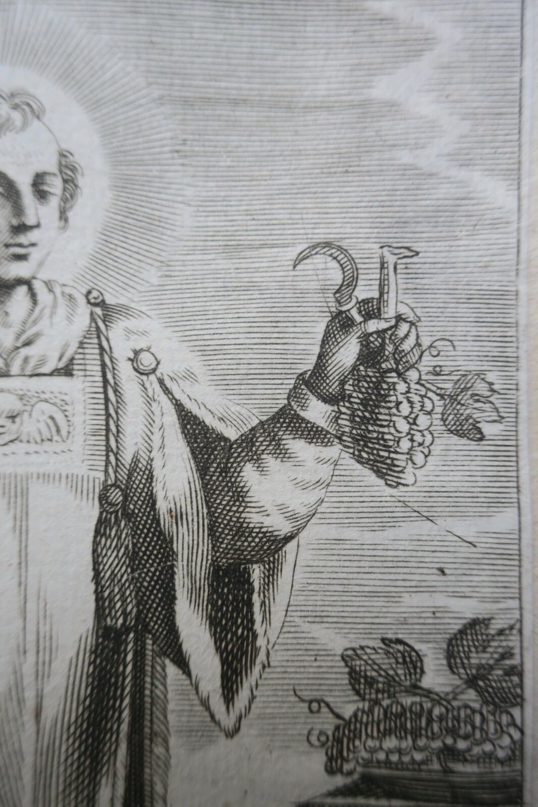 Pious Engraving 17th 90 X 140 Mm