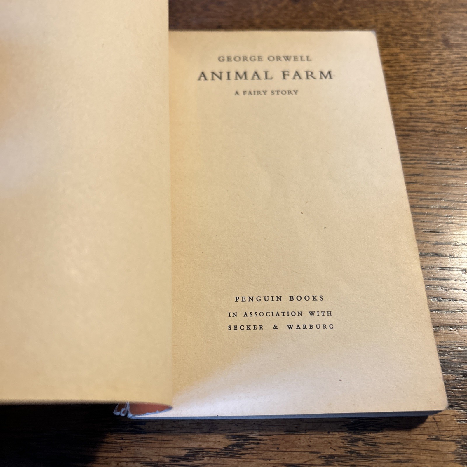 ANIMAL FARM George Orwell – Penguin Paperback No 838 1955