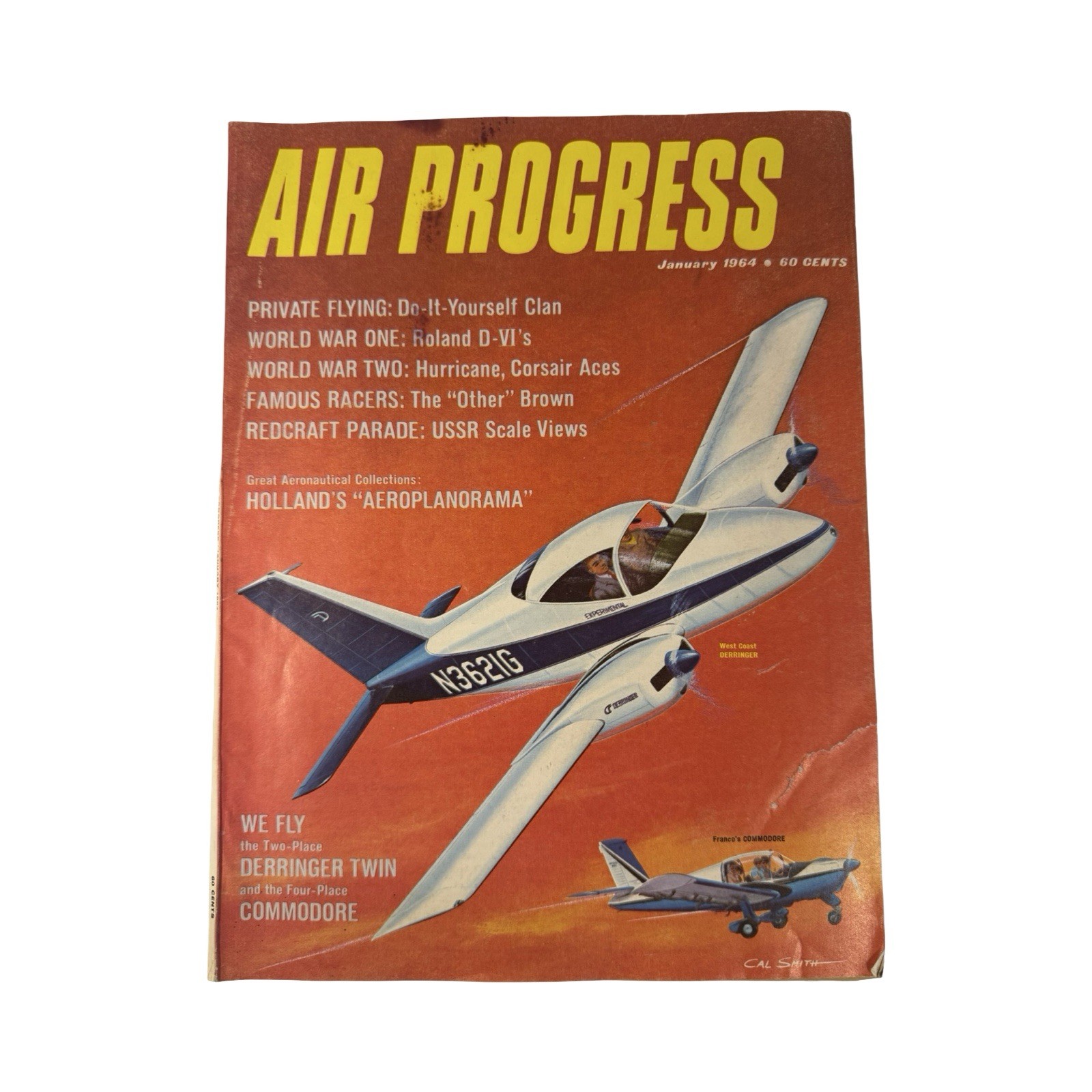 Air Progress Magazine January 1964 Wing Derringer Commodore Hurricane Corsair